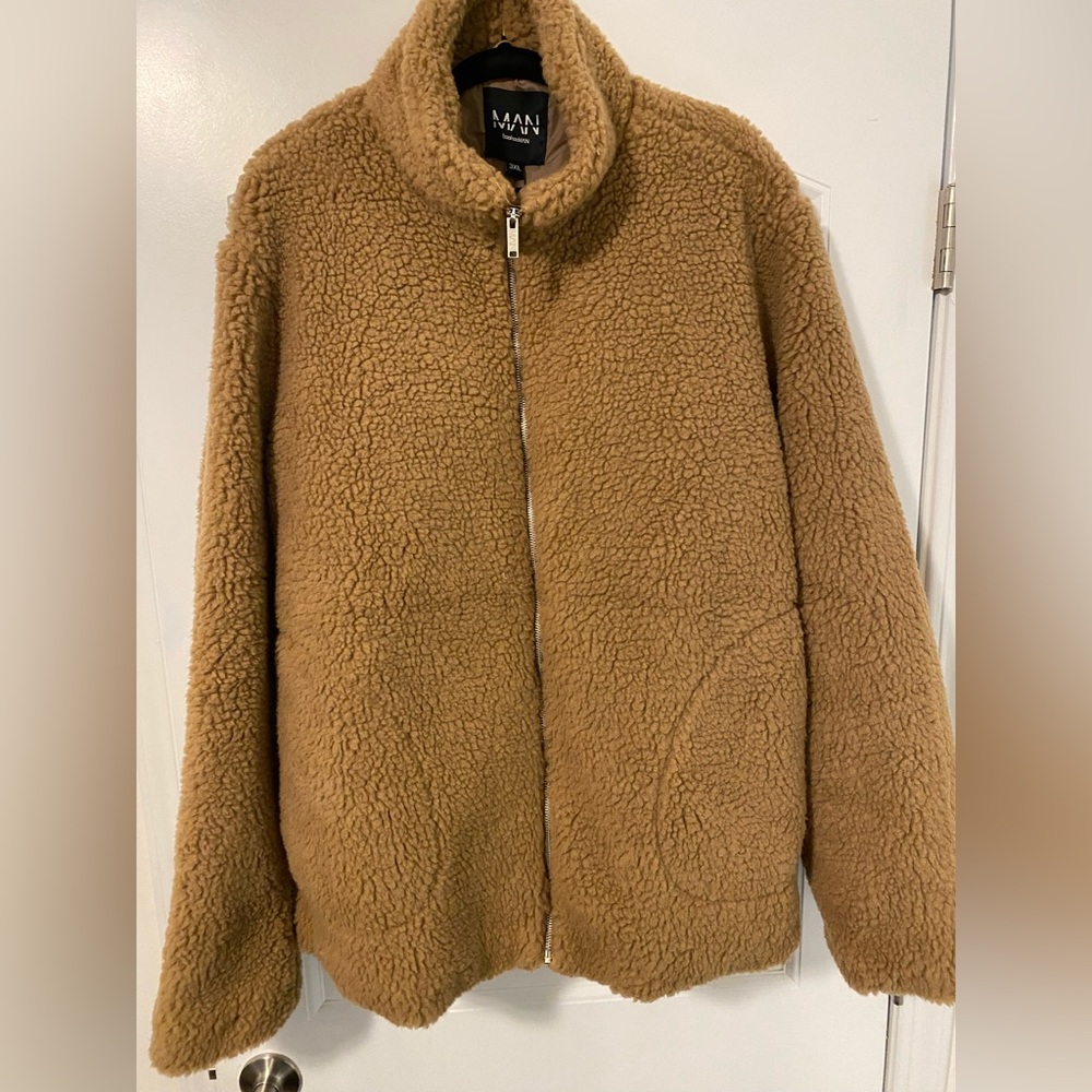 Mocha brown fur jacket